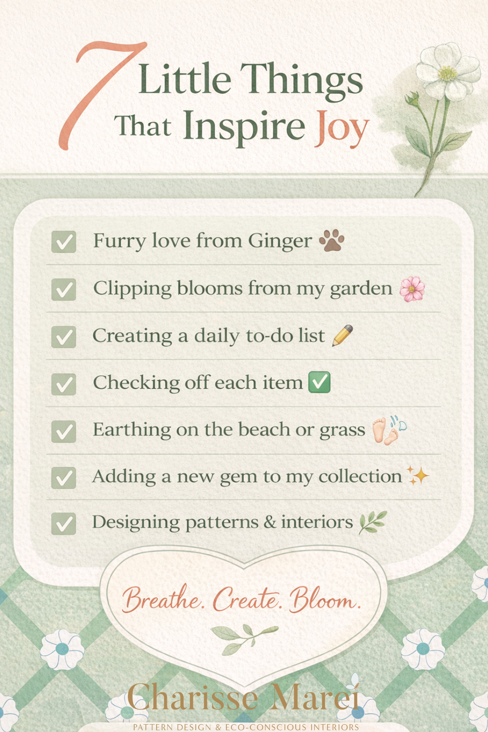 7 little things that inspire joy by charisse marei